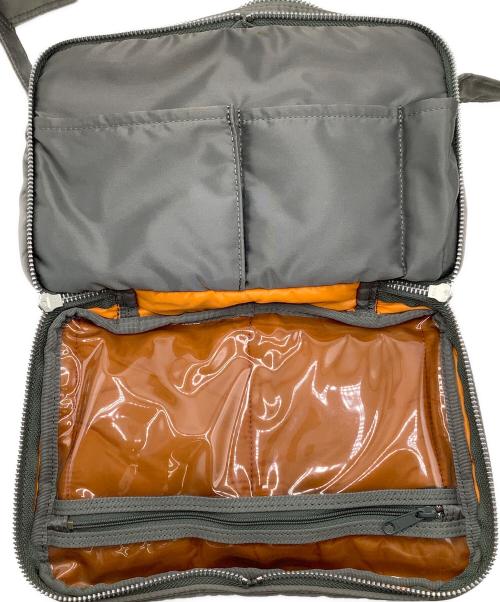 PORTER（ポーター）PORTER (ポーター) タンカー　ショルダーバッグ グレー×オレンジの古着・服飾アイテム