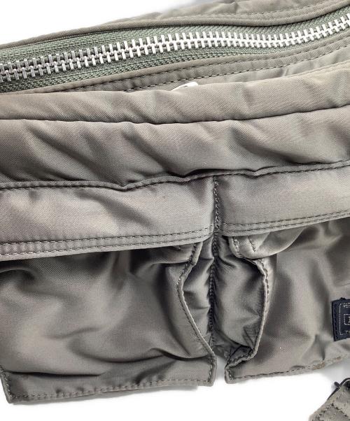 PORTER（ポーター）PORTER (ポーター) タンカー　ショルダーバッグ グレー×オレンジの古着・服飾アイテム