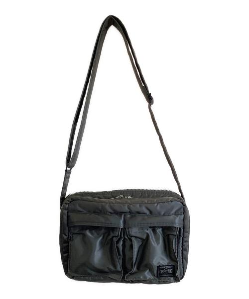 PORTER（ポーター）PORTER (ポーター) タンカー　ショルダーバッグ グレー×オレンジの古着・服飾アイテム