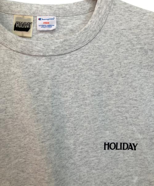 Champion（チャンピオン）Champion (チャンピオン) JOURNAL STANDARD (ジャーナルスタンダード) 半袖Tシャツ ライトグレー サイズ:FREEの古着・服飾アイテム