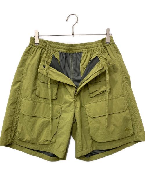 THE NORTHFACE PURPLELABEL（ザ・ノースフェイス パープルレーベル）THE NORTHFACE PURPLELABEL (ザ・ノースフェイス パープルレーベル) ナイロン リップストップ トレイル ショーツ グリーン サイズ:34の古着・服飾アイテム