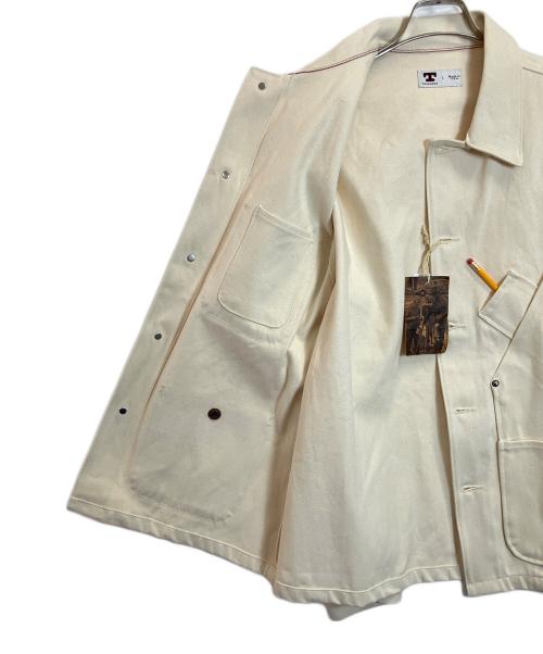 TELLASON（テラソン）TELLASON (テラソン) カバーオール ホワイト サイズ:Lの古着・服飾アイテム