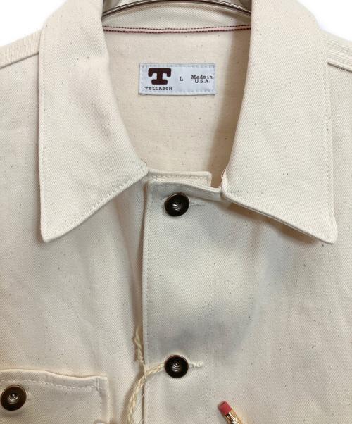 TELLASON（テラソン）TELLASON (テラソン) カバーオール ホワイト サイズ:Lの古着・服飾アイテム