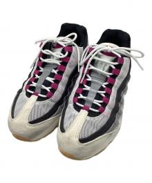 NIKE（ナイキ）の古着「Air Max 95 "Summit White/Cactus Flower"　スニーカー」｜ホワイト×パープル