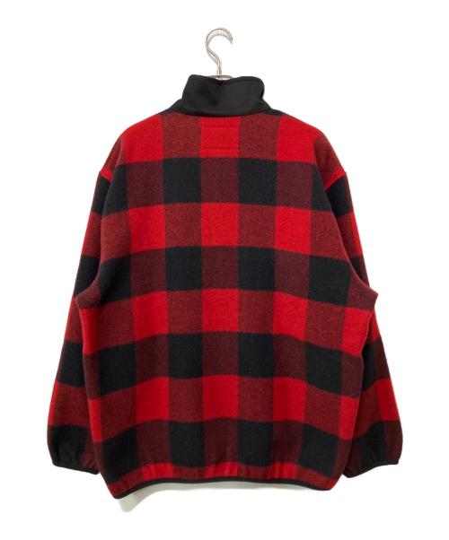 FILSON GARMENT（フィルソン ガーメント）FILSON GARMENT (フィルソン ガーメント) ウールプルオーバー レッド×ブラック サイズ:Mの古着・服飾アイテム