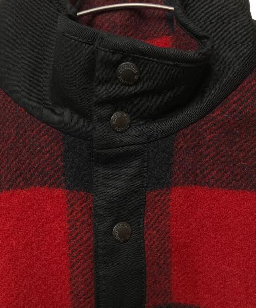 FILSON GARMENT（フィルソン ガーメント）FILSON GARMENT (フィルソン ガーメント) ウールプルオーバー レッド×ブラック サイズ:Mの古着・服飾アイテム