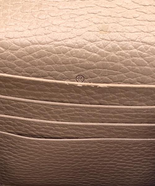 GUCCI（グッチ）GUCCI (グッチ) GGマーモント　2つ折り財布 ベージュの古着・服飾アイテム