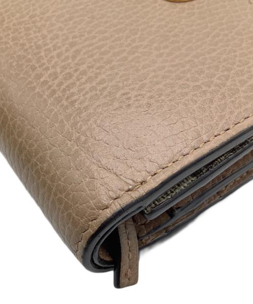 GUCCI（グッチ）GUCCI (グッチ) GGマーモント　2つ折り財布 ベージュの古着・服飾アイテム