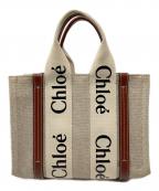 Chloeクロエ）の古着「ウッディ2Wayバッグ」｜ブラウン×ベージュ