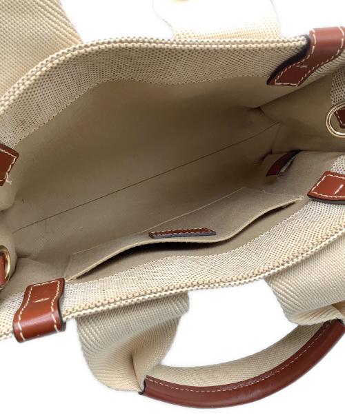 Chloe（クロエ）Chloe (クロエ) ウッディ2Wayバッグ ブラウン×ベージュの古着・服飾アイテム