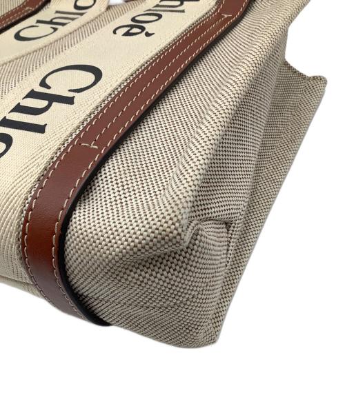 Chloe（クロエ）Chloe (クロエ) ウッディ2Wayバッグ ブラウン×ベージュの古着・服飾アイテム