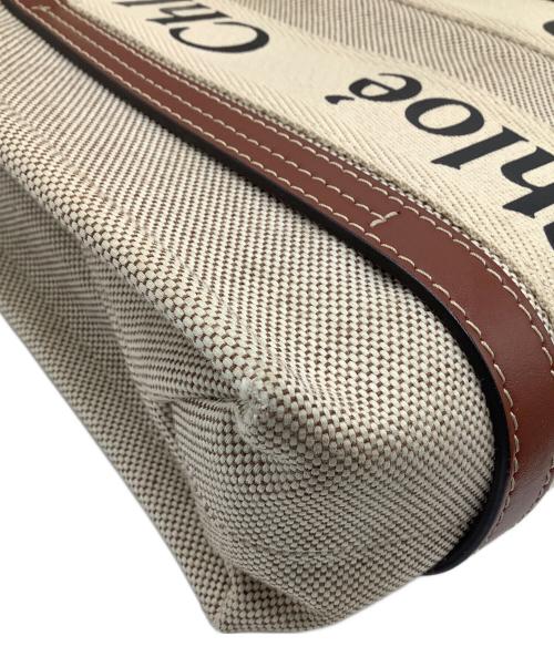 Chloe（クロエ）Chloe (クロエ) ウッディ2Wayバッグ ブラウン×ベージュの古着・服飾アイテム