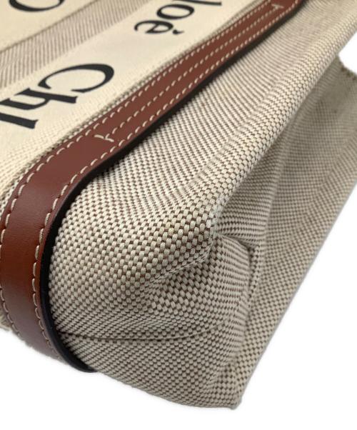 Chloe（クロエ）Chloe (クロエ) ウッディ2Wayバッグ ブラウン×ベージュの古着・服飾アイテム