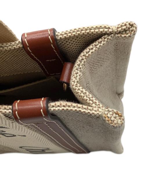 Chloe（クロエ）Chloe (クロエ) ウッディ2Wayバッグ ブラウン×ベージュの古着・服飾アイテム