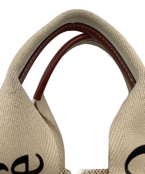 Chloe（クロエ）Chloe (クロエ) ウッディ2Wayバッグ ブラウン×ベージュの古着・服飾アイテム