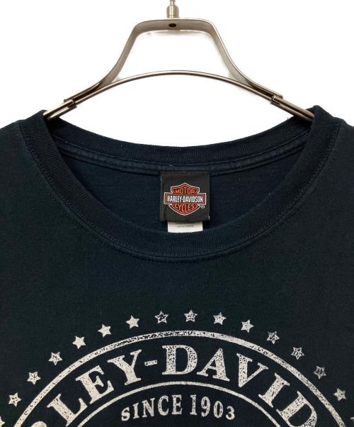 HARLEY-DAVIDSON（ハーレーダビッドソン）HARLEY-DAVIDSON (ハーレーダビッドソン) ロングスリーブTシャツ ブラック サイズ:2XLの古着・服飾アイテム