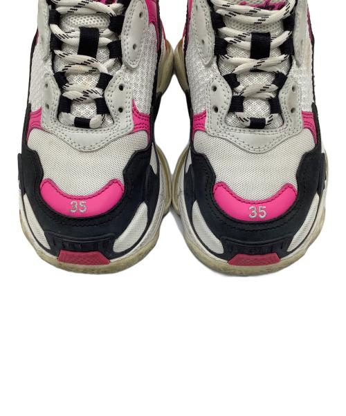 BALENCIAGA（バレンシアガ）BALENCIAGA (バレンシアガ) TRIPLE S　スニーカー ブラック×ピンク サイズ:23の古着・服飾アイテム