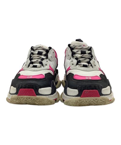 BALENCIAGA（バレンシアガ）BALENCIAGA (バレンシアガ) TRIPLE S　スニーカー ブラック×ピンク サイズ:23の古着・服飾アイテム