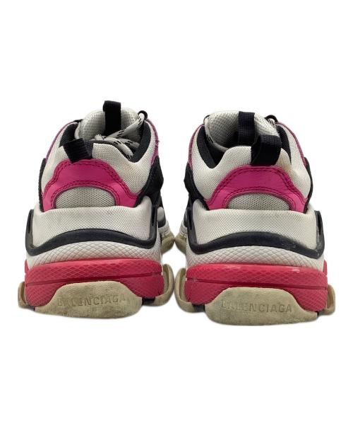 BALENCIAGA（バレンシアガ）BALENCIAGA (バレンシアガ) TRIPLE S　スニーカー ブラック×ピンク サイズ:23の古着・服飾アイテム