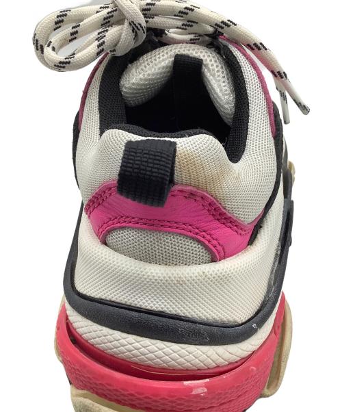 BALENCIAGA（バレンシアガ）BALENCIAGA (バレンシアガ) TRIPLE S　スニーカー ブラック×ピンク サイズ:23の古着・服飾アイテム