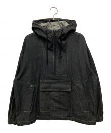 RIOT FACETASM（ライオット ファセッタズム）の古着「デニムアノラックパーカー」｜ブラック