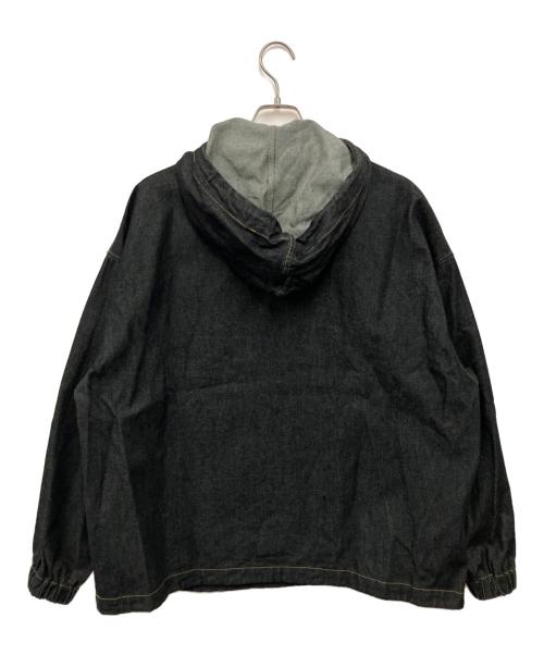 RIOT FACETASM（ライオット ファセッタズム）RIOT FACETASM (ライオット ファセッタズム) デニムアノラックパーカー ブラック サイズ:Mの古着・服飾アイテム