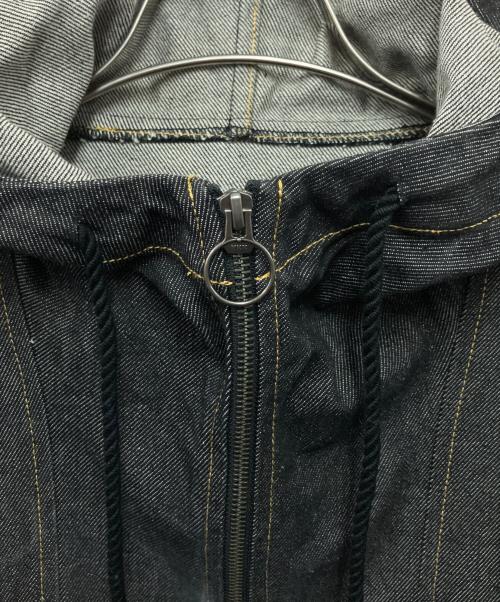 RIOT FACETASM（ライオット ファセッタズム）RIOT FACETASM (ライオット ファセッタズム) デニムアノラックパーカー ブラック サイズ:Mの古着・服飾アイテム