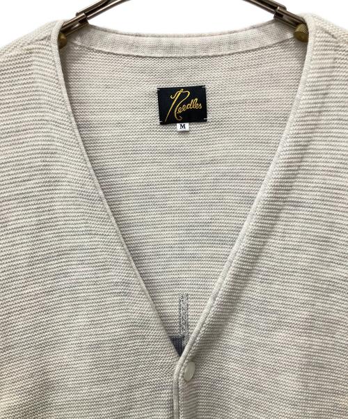 Needles（ニードルズ）Needles (ニードルズ) 薄手カーディガン ホワイト サイズ:Mの古着・服飾アイテム