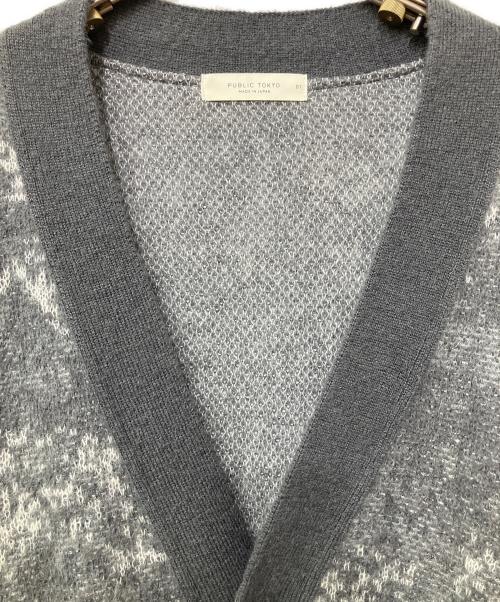 PUBLIC TOKYO（パブリックトウキョウ）PUBLIC TOKYO (パブリックトウキョウ) 薄手カーディガン グレー サイズ:1の古着・服飾アイテム