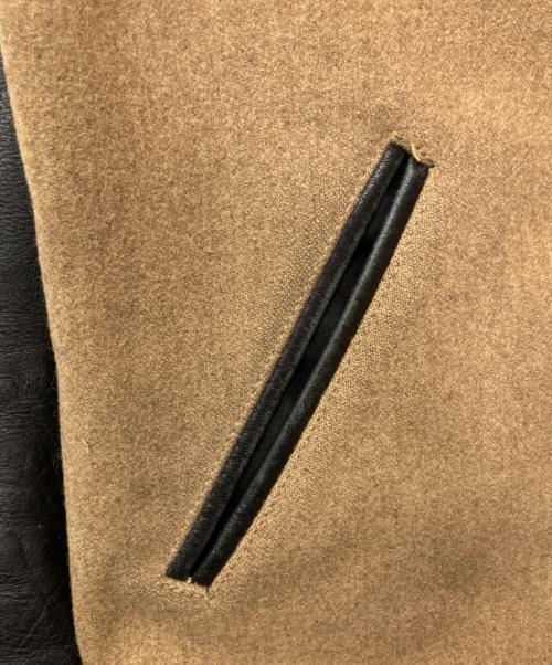 JOHN LAWRENCE SULLIVAN（ジョン ローレンス サリバン）JOHN LAWRENCE SULLIVAN (ジョン ローレンス サリバン) スタジャン ベージュ×ブラック サイズ:36の古着・服飾アイテム