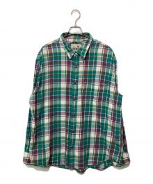Levi's SILVER TAB（リーバイス シルバータブ）の古着「長袖シャツ」｜グリーン×パープル