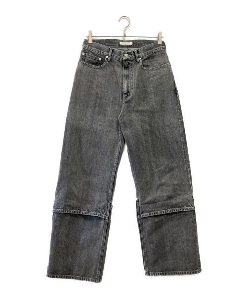 beautiful people（ビューティフルピープル）beautiful people (ビューティフルピープル) selvedge denim flip hem pants blk bleach ブラック サイズ:38の古着・服飾アイテム