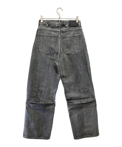 beautiful people（ビューティフルピープル）beautiful people (ビューティフルピープル) selvedge denim flip hem pants blk bleach ブラック サイズ:38の古着・服飾アイテム