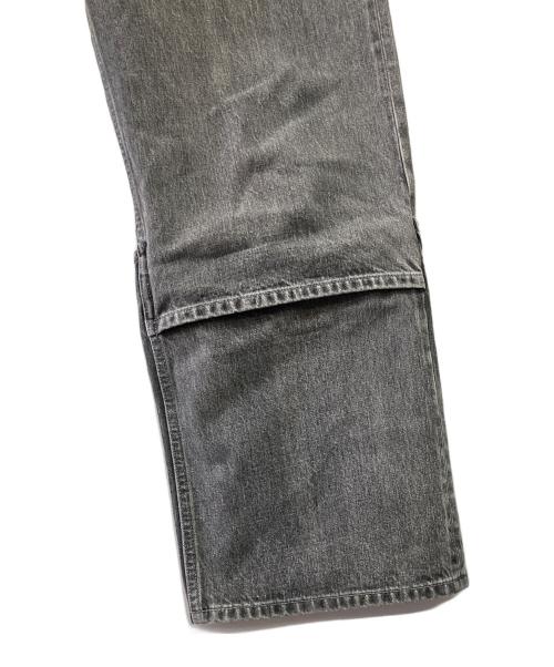 beautiful people（ビューティフルピープル）beautiful people (ビューティフルピープル) selvedge denim flip hem pants blk bleach ブラック サイズ:38の古着・服飾アイテム