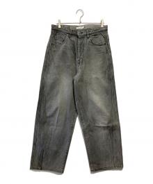 ROTOL（ロトル）の古着「TRIPLE SEAMS 6P DENIM WIDE DAMAGE」｜ブラック