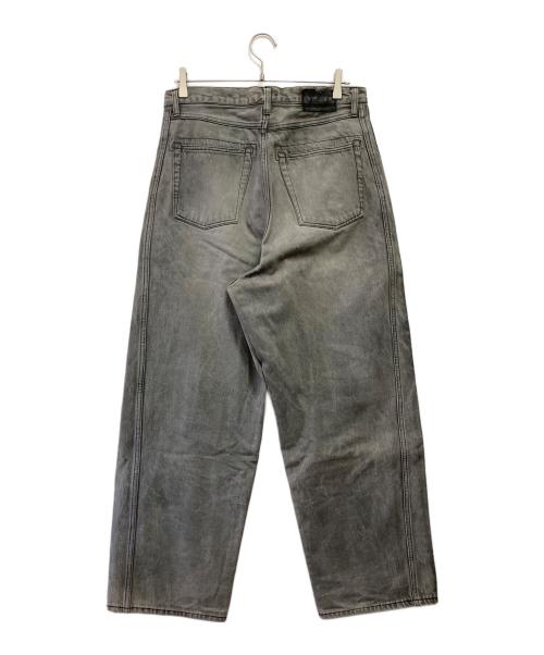 ROTOL（ロトル）ROTOL (ロトル) TRIPLE SEAMS 6P DENIM WIDE DAMAGE ブラック サイズ:3の古着・服飾アイテム