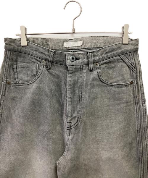 ROTOL（ロトル）ROTOL (ロトル) TRIPLE SEAMS 6P DENIM WIDE DAMAGE ブラック サイズ:3の古着・服飾アイテム