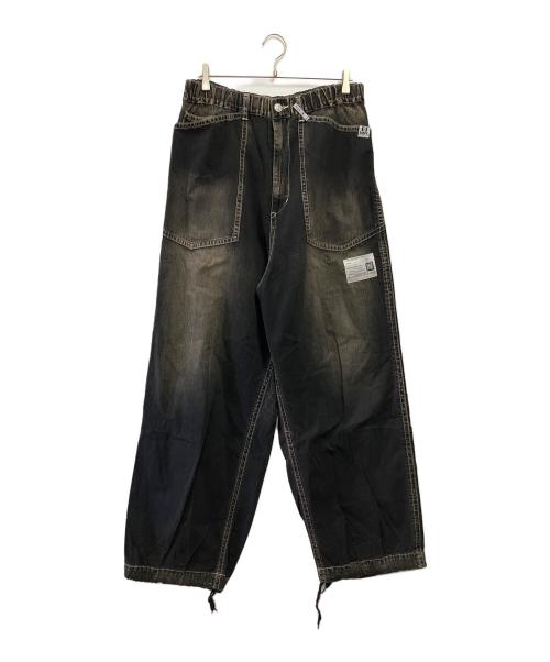 Maison MIHARA YASUHIRO（メゾン ミハラ ヤスヒロ）Maison MIHARA YASUHIRO (メゾン ミハラ ヤスヒロ) Denim Baker Pants ブラック サイズ:48の古着・服飾アイテム
