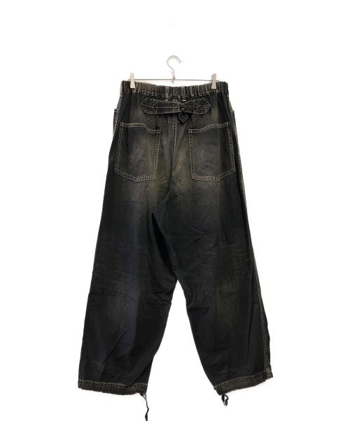 Maison MIHARA YASUHIRO（メゾン ミハラ ヤスヒロ）Maison MIHARA YASUHIRO (メゾン ミハラ ヤスヒロ) Denim Baker Pants ブラック サイズ:48の古着・服飾アイテム