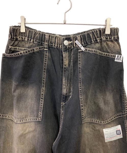 Maison MIHARA YASUHIRO（メゾン ミハラ ヤスヒロ）Maison MIHARA YASUHIRO (メゾン ミハラ ヤスヒロ) Denim Baker Pants ブラック サイズ:48の古着・服飾アイテム