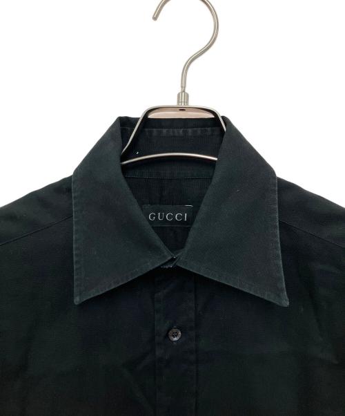 GUCCI（グッチ）GUCCI (グッチ) 長袖シャツ ブラック サイズ:38の古着・服飾アイテム