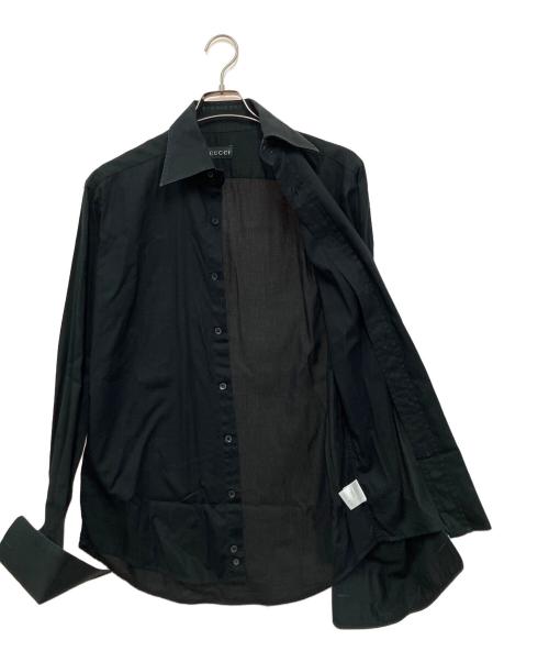 GUCCI（グッチ）GUCCI (グッチ) 長袖シャツ ブラック サイズ:38の古着・服飾アイテム