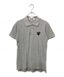 PLAY COMME des GARCONS（プレイコムデギャルソン）の古着「ポロシャツ」｜グレー