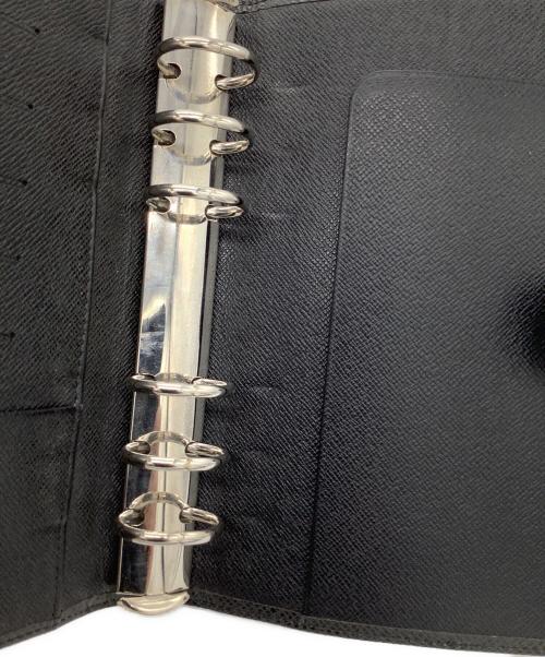 LOUIS VUITTON（ルイ ヴィトン）LOUIS VUITTON (ルイ ヴィトン) タイガ　アジェンダ MM　手帳カバー ブラックの古着・服飾アイテム