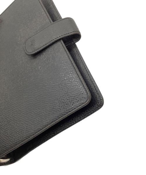 LOUIS VUITTON（ルイ ヴィトン）LOUIS VUITTON (ルイ ヴィトン) タイガ　アジェンダ MM　手帳カバー ブラックの古着・服飾アイテム