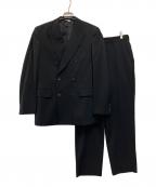 COMME des GARCONS HOMME PLUSコムデギャルソンオムプリュス）の古着「Ｗジャケットセットアップ」｜ブラック