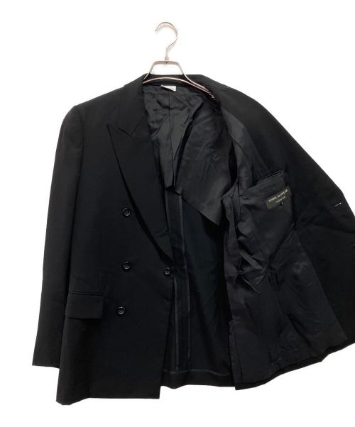 COMME des GARCONS HOMME PLUS（コムデギャルソンオムプリュス）COMME des GARCONS HOMME PLUS (コムデギャルソンオムプリュス) Ｗジャケットセットアップ ブラック サイズ:Mの古着・服飾アイテム