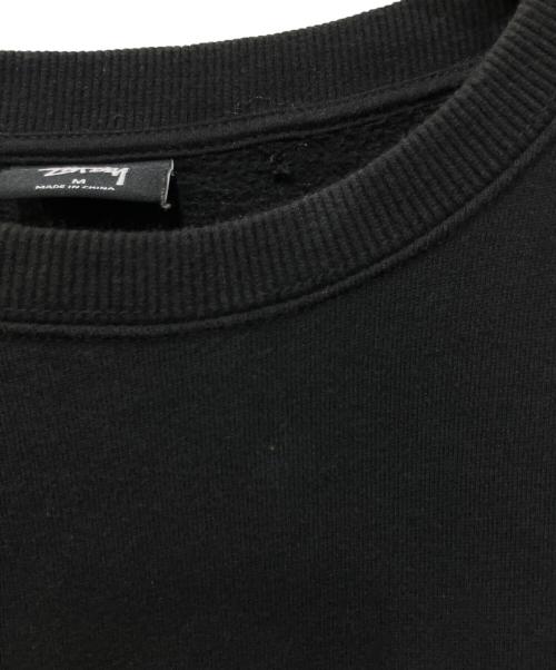 stussy（ステューシー）stussy (ステューシー) クルーネックスウェット ブラック サイズ:Mの古着・服飾アイテム