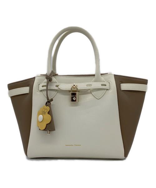 Samantha Thavasa（サマンサタバサ）Samantha Thavasa (サマンサタバサ) Disney (ディズニー) ハンドバッグ アイボリー×ブラウンの古着・服飾アイテム