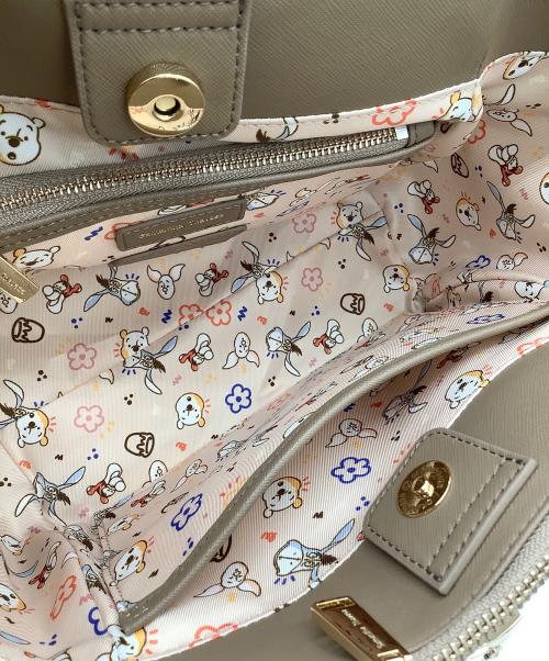 Samantha Thavasa（サマンサタバサ）Samantha Thavasa (サマンサタバサ) Disney (ディズニー) ハンドバッグ アイボリー×ブラウンの古着・服飾アイテム